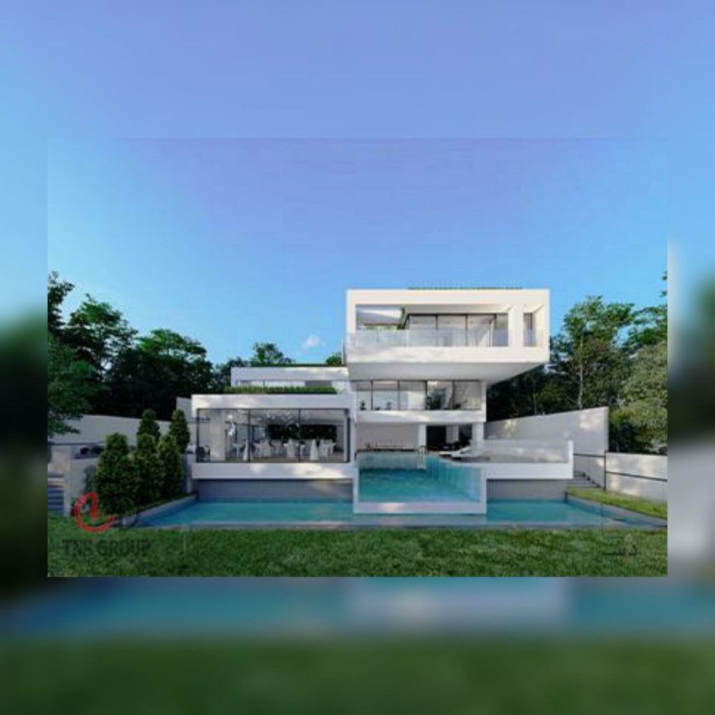 ویلای لواسان -مهندسین مشاور مش - نورپردازی ساختمان توسط خانم مهندس فرزانه پاشایی -مشاور برق - طراحی برق -tns group